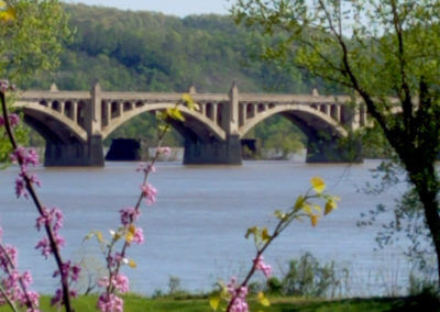 istance View of Bridge in Wrightsville From the Park